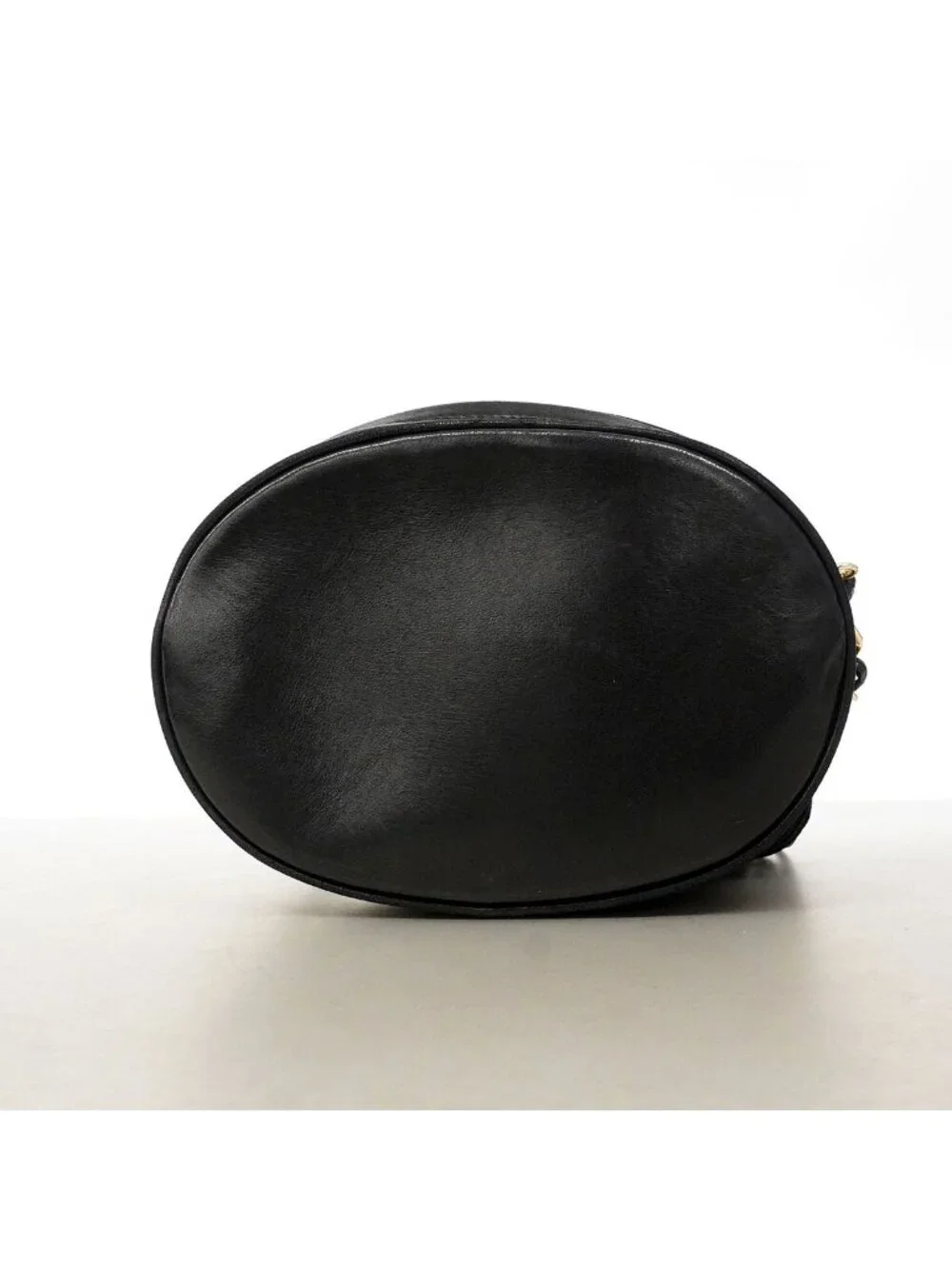 Chanel Shoulder Bag Lambskin Black Gold